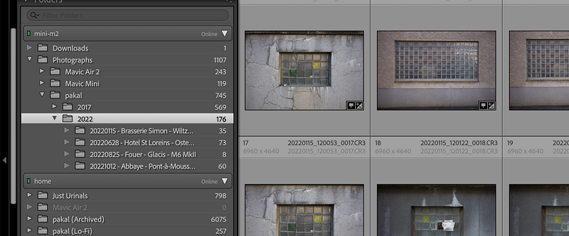 Catalogue 2022 Lightroom