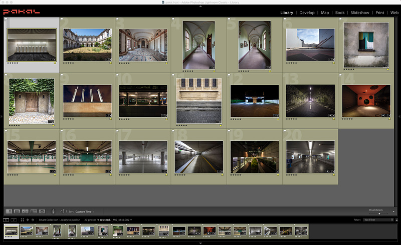 Screenshot Lightroom library