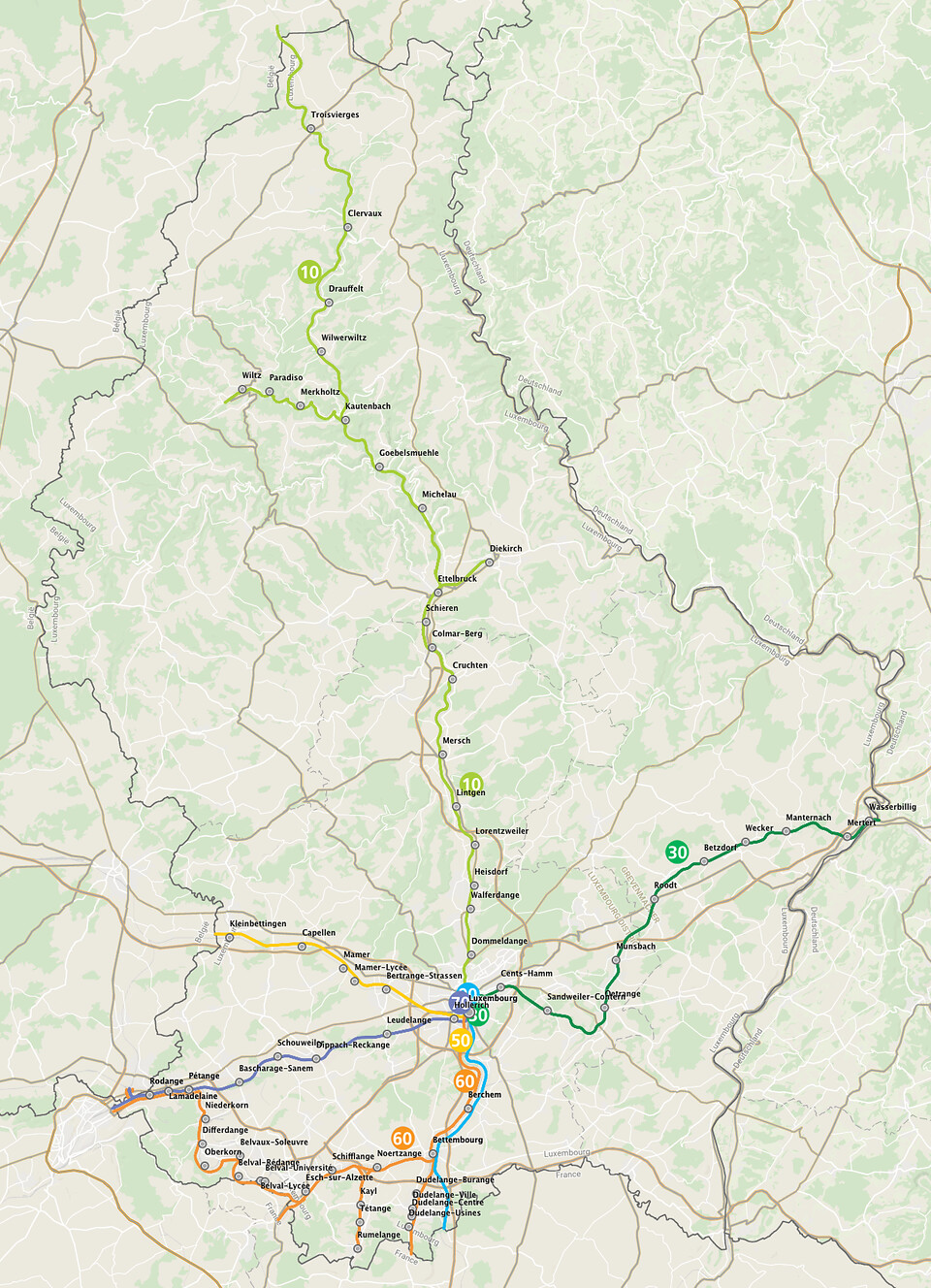 Réseau ferroviaire Luxembourgeois