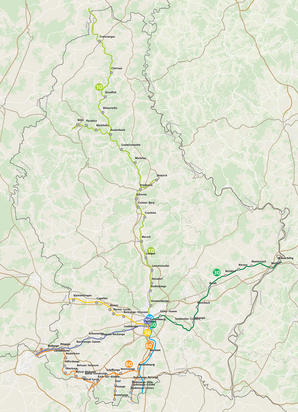 Réseau ferroviaire Luxembourgeois
