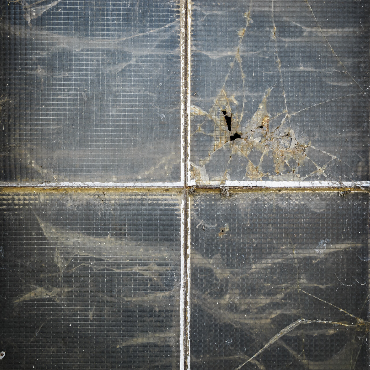 Détails sur les carreaux brisés.