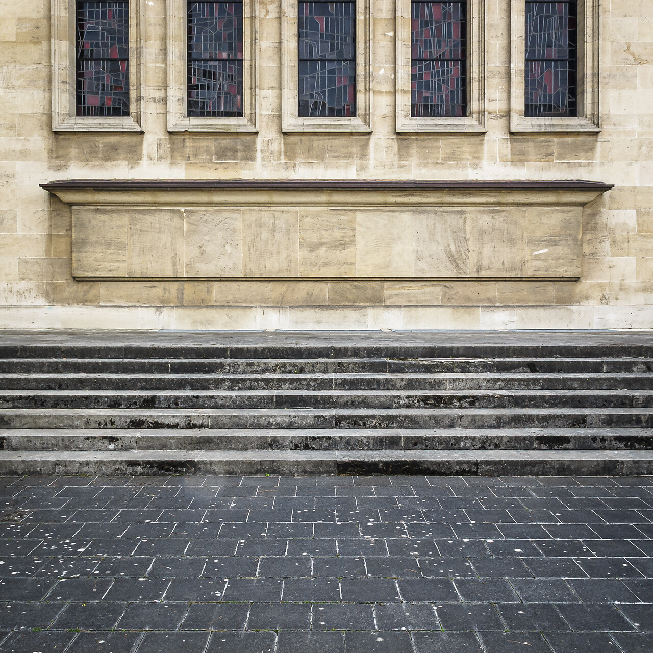 Façade de la synagogue de Luxembourg-Ville...