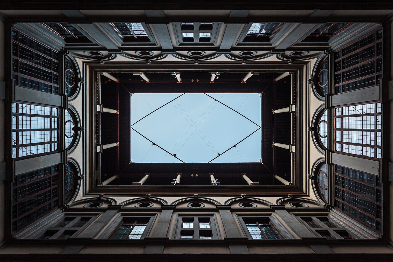 Cour intérieure du Palazzo Stozzi